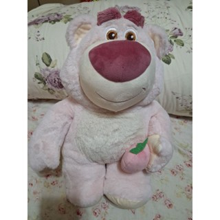 全新商品 正版授權雷標 Disney PIXAR 迪士尼 皮克斯 玩具總動員 草莓熊系列-14號坐姿草莓熊公仔（淺粉色）