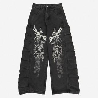 CZN｜WBI 24SS EPD-01/ Black Denim Scimitar Spinal Pants