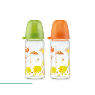 ［聊聊有優惠］nip 寬口徑-圓形玻璃奶瓶-240ml-全新