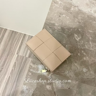 部分有貨❤️韓國真皮羊皮寬編織短夾 高質感錢包 三折短夾 編織卡包 多色