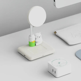【Allite】x 白白日記聯名 WQ1 磁吸無線充電座《泡泡生活》