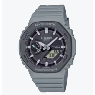 CASIO 卡西歐 男 G-SHOCK 八角形碳核心防護藍芽太陽能潮流運動腕錶-藍灰色(GA-B2100LUU-8A)