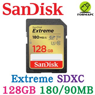 SanDisk Extreme SDXC SD 128G 128GB 180MB 4K U3 V30 相機 高速記憶卡