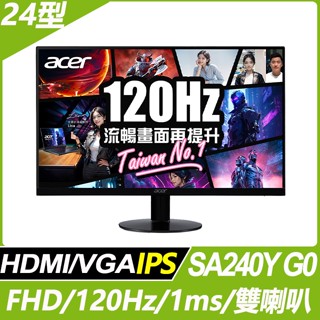2ACER 宏碁 BR247Y E3B 抗閃無邊框螢幕(24型/FHD/100Hz/4ms/IPS)