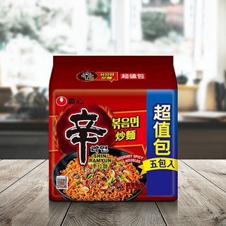 韓國 農心 爽口烏龍麵／辛拉麵／辛辣白菜風味拉麵／辛炒麵(5入超值包) 起司 雞肉 泡麵【小三美日】D025039x