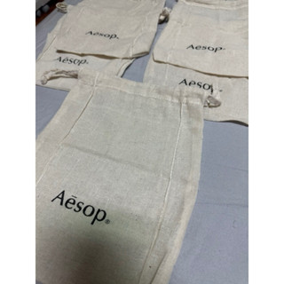蝦皮最低價_ 全新正品 Aesop包裝收納袋 萬用袋 束口袋 麻布袋 防塵袋 棉布袋 包裝袋 收納袋