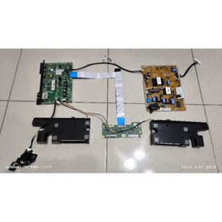 二手三星電視零件，電源機板，視訊版，影像板，左右喇叭組，開關及遙控接收器5件組合售。