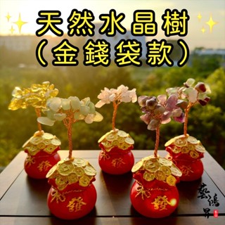 『藝鴻昇藝品』🔥紫南宮過爐🔥聚寶盆水晶樹 發財樹 招財樹 開運樹 天然水晶 消磁水晶 水晶碎石 紫水晶 黃水晶 臺灣現貨
