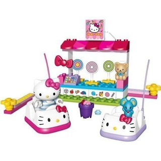 Hello Kitty 凱蒂貓~Sanrio HELLO KITTY 積木系列-KT碰碰車組#10927