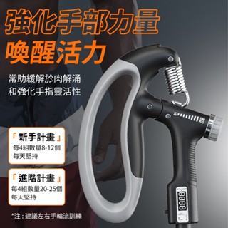 升級可計數 握力器10~100kg 可調節握力器 腕力訓練器 握力器 握力訓練器 手腕