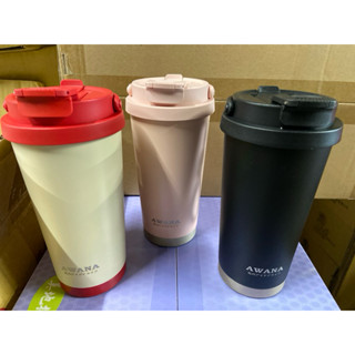 八德國際家庭五金 AWANA手提雙飲口咖啡杯 500ml 保溫杯 保冷杯 飲料杯 316不鏽鋼杯 咖啡杯