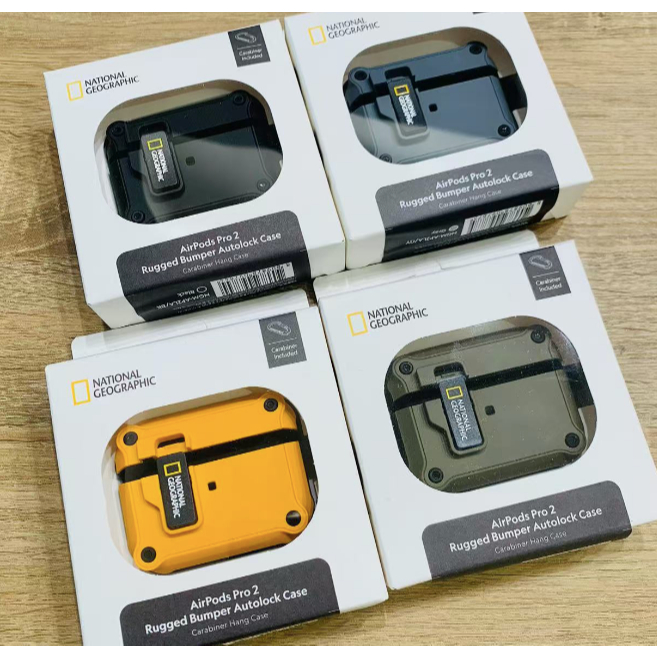 台灣出貨 韓國代購 正版 國家地理 磁吸自動開蓋 AirPods Pro3 2 4 代 防摔 耳機保護殼 耳機殼