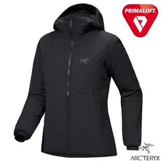 【ARCTERYX 始祖鳥】女 保暖化纖填充 軟殼連帽外套 Proton 科技羽絨 登山外套/黑 X000009095