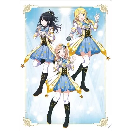 (現貨)【偶像大師 閃耀色彩】 A4資料夾 「なんどでも笑おう 5」櫻木真乃＆風野燈織＆八宮めぐる【日本進口精品】