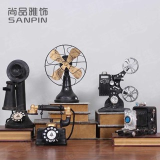 天天甄選#美式復古工藝品 創意擺件 摩托車模型擺飾 服裝店咖啡廳櫥窗軟裝飾品 復古裝飾擺件