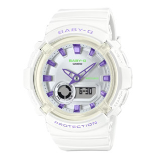 【CASIO 卡西歐】BABY-G 舞池霓虹 運動風格 雙顯錶款 BGA-280DN-7A 43.4mm