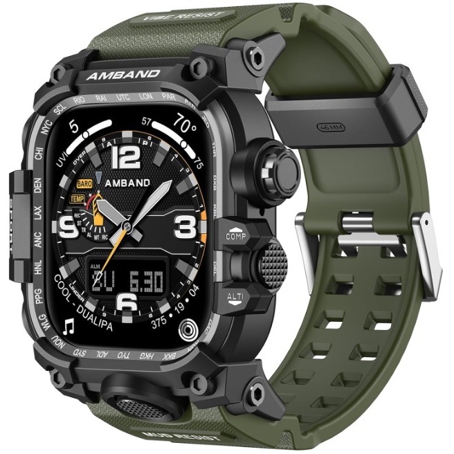 ㊣USA Gossip㊣ amBand 運動錶帶 M3 G-Shock 樣式 Apple Watch 10 46mm
