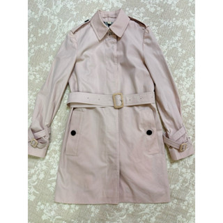 Burberry 中長版風衣外套 櫻花粉🌸
