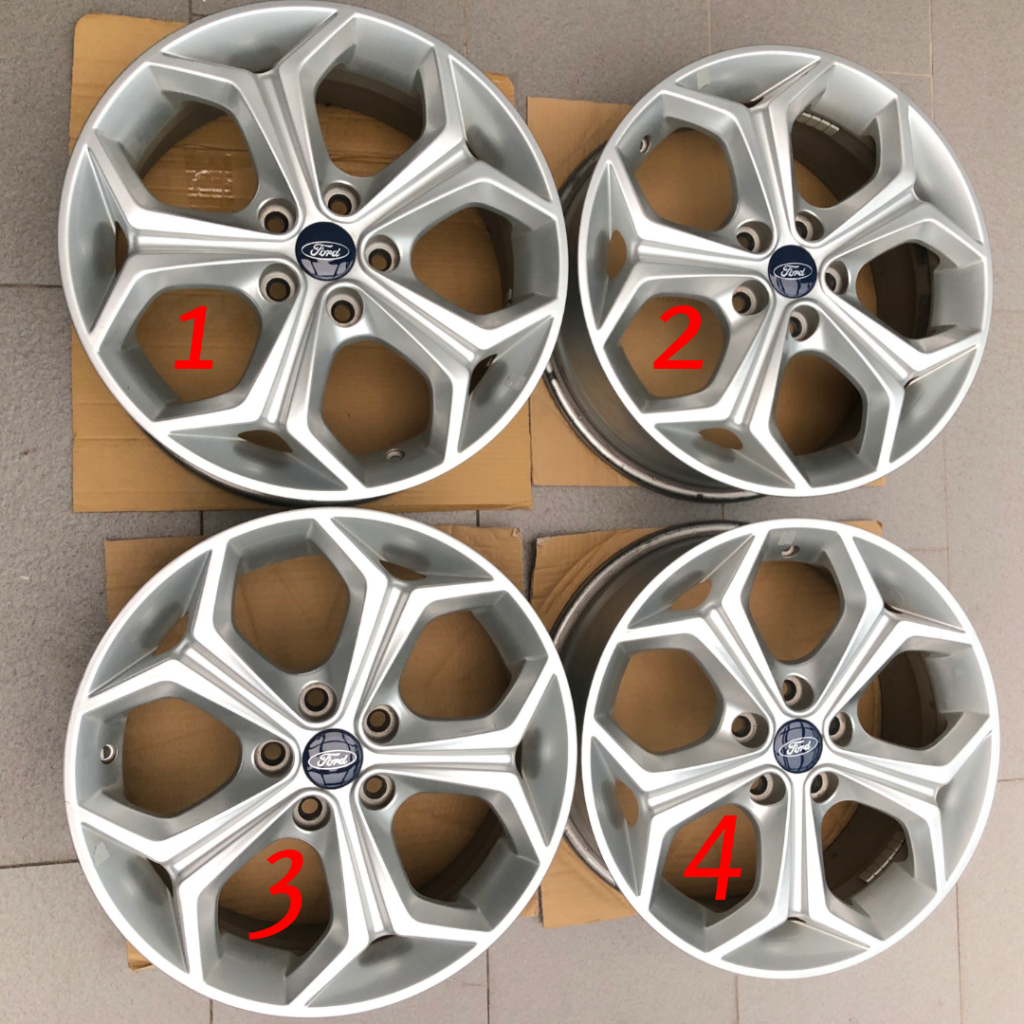 自售二手 4個一組  FOCUS 福特 mk3 17吋 雪花框 鋁圈 5孔 PCD 5H*108/7J/ET50 聊聊價
