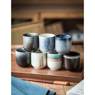 陶瓷茶杯 陶瓷杯 水杯 180ml 日式 功夫杯 淺川釉 煎茶杯 和風料理 3吋高顏質小茶杯 小酒杯