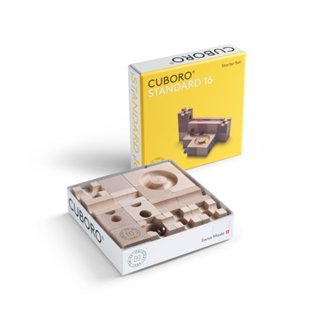 CUBORO 滾珠積木-基本款16件-瑞士彈珠軌道積木-在路上書店