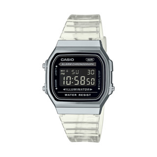 【CASIO】 VINTAGE 復古經典 半透明錶帶電子錶 36mm A168XES-1B 臺灣卡西歐公司貨