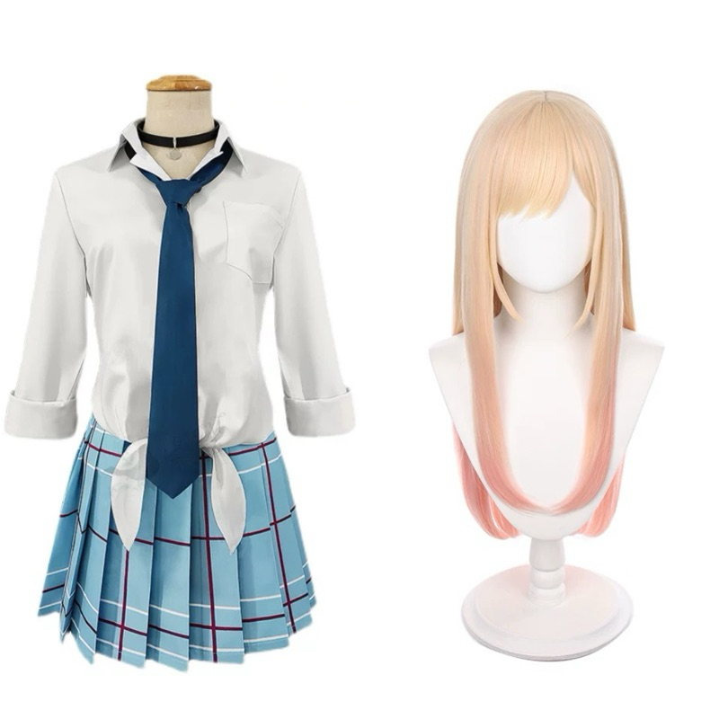 白羊｜台灣現貨 喜多川海夢 制服 假髮 手鏈 耳夾 戀上換裝娃娃 女主 服裝 校服 cos cosplay