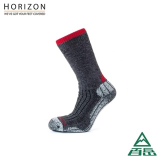 [Horizon]MERINO TREKKER 美麗諾羊毛襪 灰黑 HO-2226【士林百嶽】原廠正貨，實體店面有保障