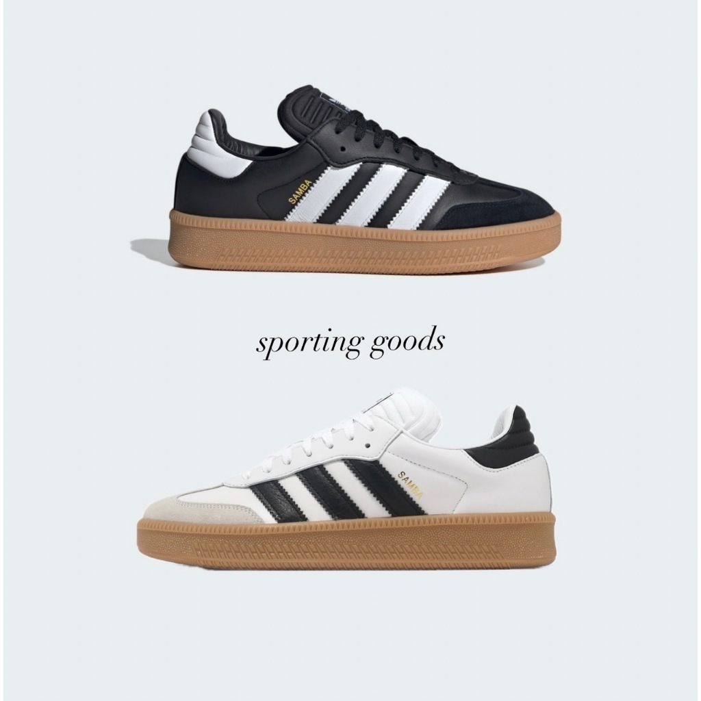 S.G Adidas SAMBA XLG 休閒鞋 男鞋 女鞋 皮革 厚底 膠底 IE1377/IE1379 白/黑