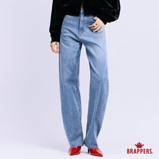 BRAPPERS 女款 Boy friend系列-彈性錐形牛仔褲-淺藍