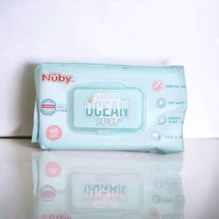 Nuby海洋系列極厚柔濕巾60抽