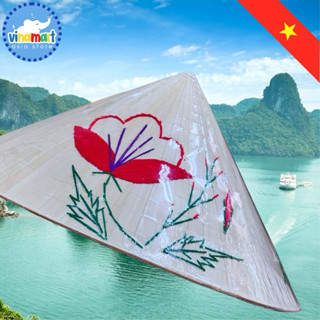 【免運12H出貨】越南斗笠帽 直徑40cm NÓN LÁ VIỆT NAM 斗笠帽 越南 空白 彩繪 帽 教學 全新