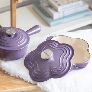 Le Creuset 🇫🇷水晶紫 淺花鍋 燉飯鍋 鑄鐵鍋 20cm