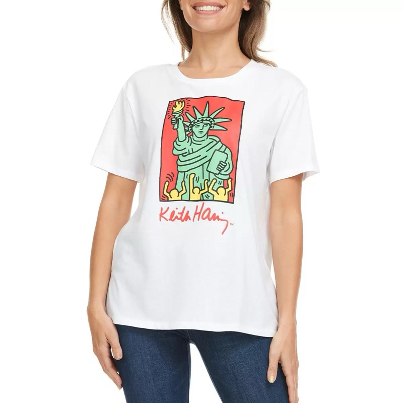 Keith Haring 女塗鴉印花短袖上衣#141788