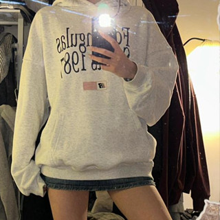 潮範十足！帽T 連帽衛衣 連帽t 薄衛衣 長袖上衣 oversize 美式帽t 潮流衣服 重磅帽t 英文印花 秋冬上衣