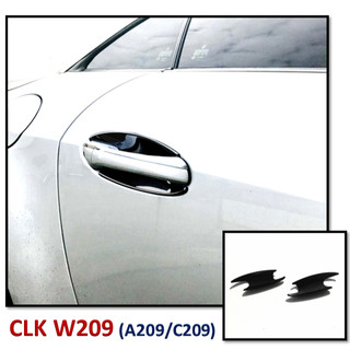 圓夢工廠 Benz 賓士 W209 C209 亮黑 車門防刮門碗 內襯保護貼片 CLK200 CLK240 CLK280