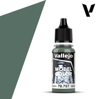 Vallejo 模型色彩 Model Color 70757 太平洋綠色 081 Pacific Green 17ml.