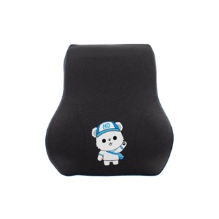 【威能汽車百貨】ABORTEH 安伯特HO BEAR 賀參熊慢回彈護腰墊 (靠墊 靠枕 腰枕) - A216