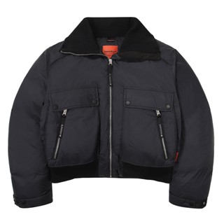 【Superdry】韓版 女款 羽絨外套 Semi-Crop Over 黑