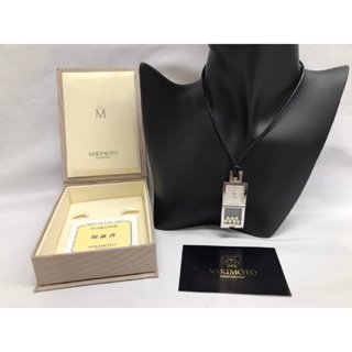 MIKIMOTO御木本石英項鍊錶//mikimoto珍珠飾品//不鏽鋼錶殼//執行良好//