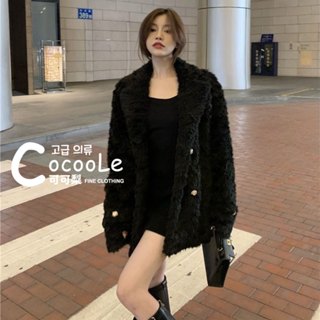 可可梨🇰🇷韓版慵懶氛圍小香風超柔軟毛毛保暖外套 冬季外套 保暖外套 毛毛外套 小香風外套 洋裝外套 氣質外套 韓系穿搭
