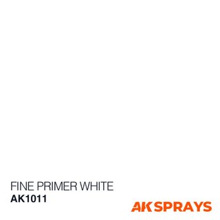 AK Sprays-Basic Colors-AK1011 Fine Primer White Spray 400ml