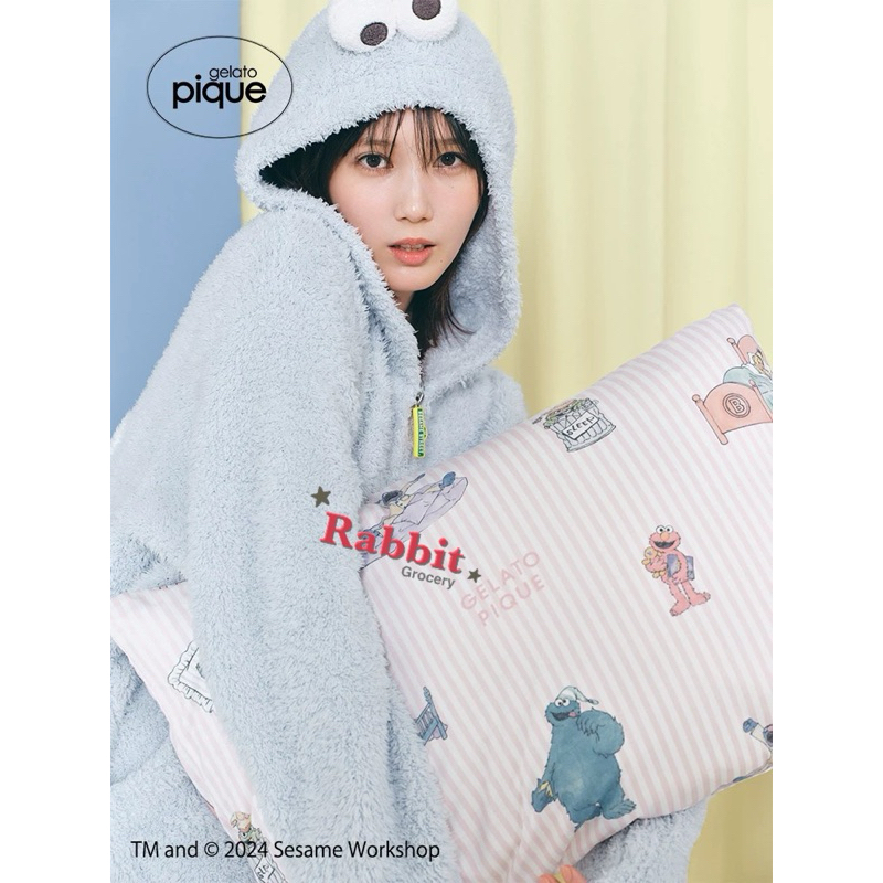 🎉小兔雜貨坊🐰🎉日本Gelato pique 芝麻街人氣角色造型毛茸茸睡衣組