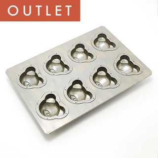 ◤OUTLET◢ CUOCA X CHIYODA 千代田金屬 聯名款 貓熊 小熊模 可可豆 8連 檸檬 瑪德蓮 烤模