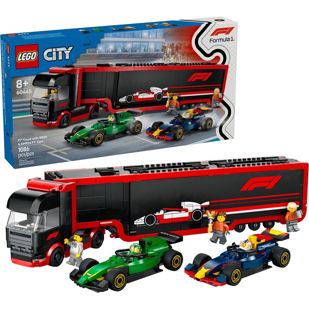 LEGO樂高 60445 City 城市系列 - F1 卡車和 RB20 與 AMR24 F1 汽車