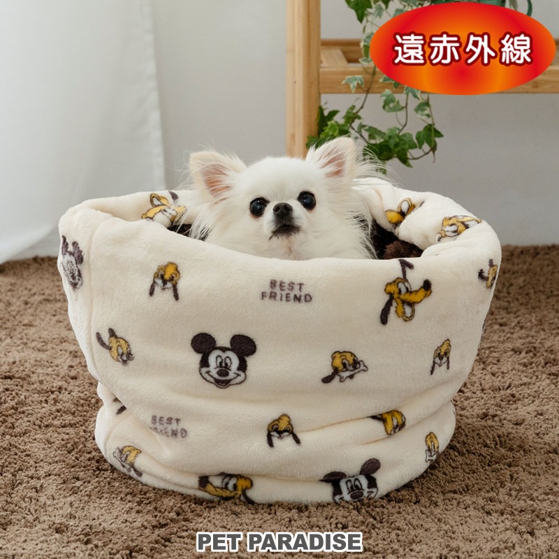 【PET PARADISE】〔遠紅外線〕寵物厚絨保暖睡袋 (35×50cm)｜DISNEY米奇 2024寵物精品冬天保暖