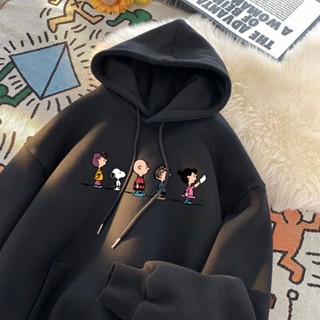 可愛卡通狗 連帽衛衣 帽t 長袖上衣 帽踢 oversize 帽t 女 設計感上衣 卡通帽t 下半身失蹤 國中生衣服 女