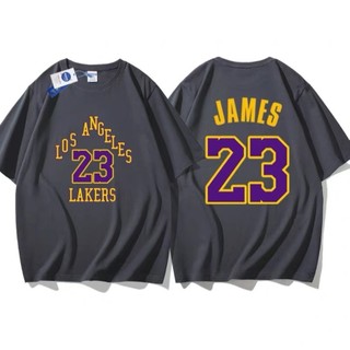 🎀詹皇LeBron James詹姆士詹姆斯短袖純棉T恤上衣🎀NBA球衣湖人隊運動籃球衣圓領T衣服T-shirt男裝C36
