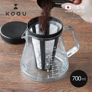 【日本下村KOGU】日製Tritan耐熱防摔冷萃咖啡壺-700ml (附過濾器&量匙)