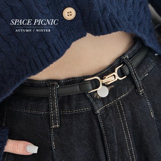 Space Picnic｜鬆緊彈力細條皮帶-3色【C24094000】
